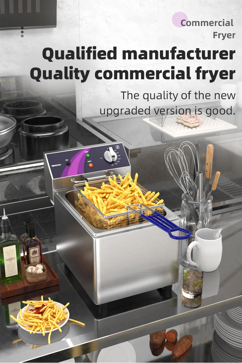 Electric ISO 9001 Approved OEM ODM Heavy Duty Manufacturer Commercial Kitchen Deep Fry Machine