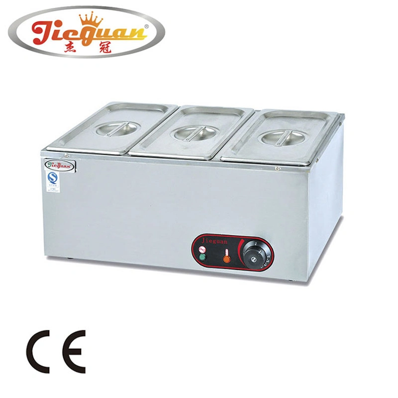 Eh-3 Electric Bain-Marie (3 pans) 304stainless Steel Temperature Control Commercial Home Use