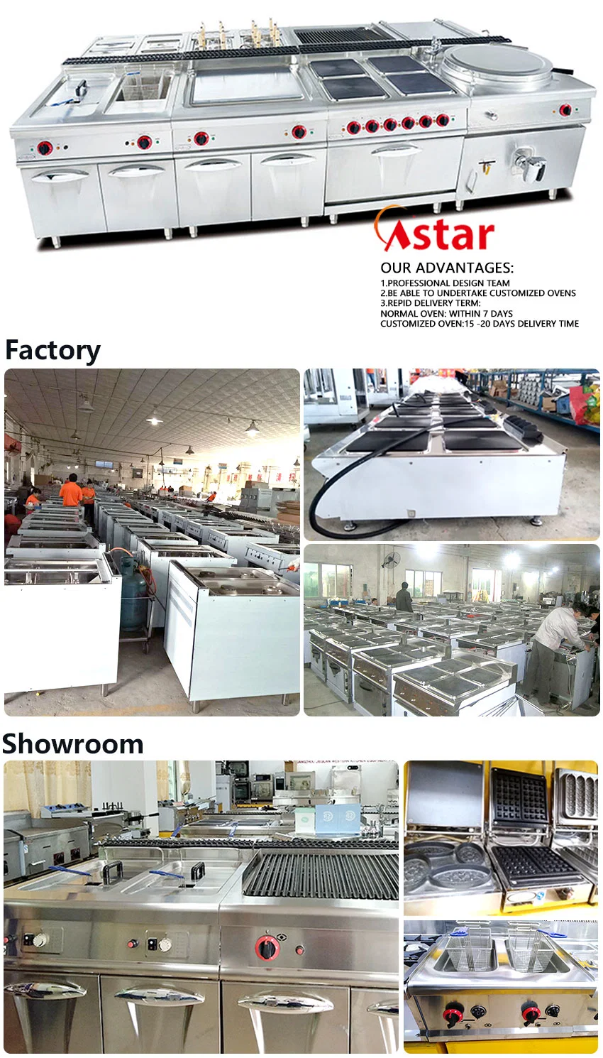Astar Professional Kitchen Appliance Catering Equipment Electric Bain Marie with 4 Pans