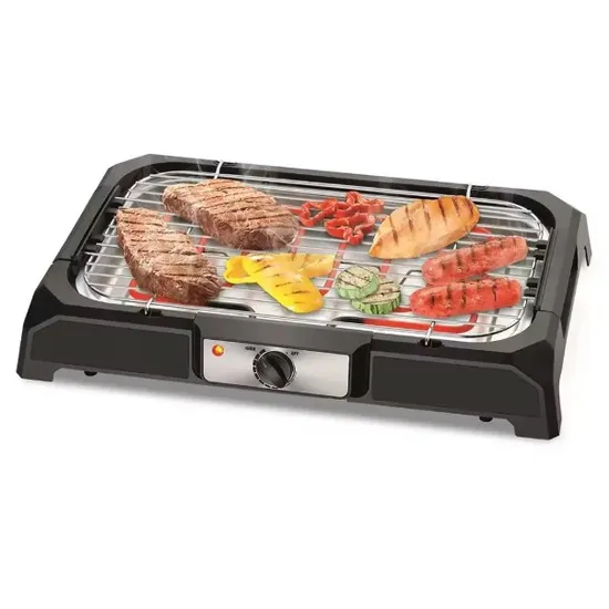 Home Table Adjustable Temperature Control Meat Griddle Oven Electric Grill 