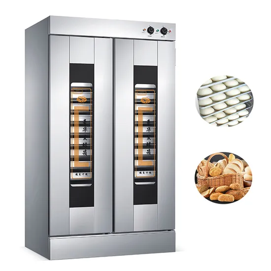 Silver Commercial Bakery Equipment Steel Stainless Steel Bread Dough Proofer with Steam Croissant Dough Proofer Bread 
