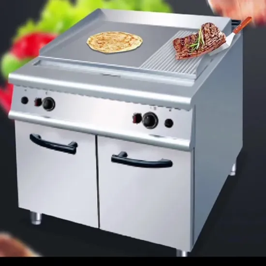 Commercial Snack Equipment Teppanyaki Counter Top Burger Wide Stainless Steel Flat Top Griddle Grill 