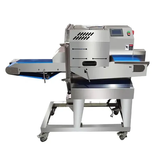 Adjustable Frozen Bacon Small Meat Slicing Shawarma Meat Beef Salami Polony Thin Slicer Small Machine 30mm Saw for Cutting Meat 