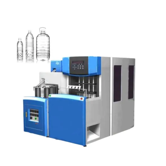 Factory Price 2 Cavid 4 Cavities Semi Automatic Plastic Pet Mineral Water Bottle Blowing Blower Can Jar Making Maker Stretch Blow Molding Moulding Machine 