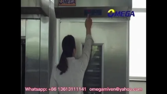 Double Trolleys Capacity Bread Dough Proofer with 2 Racks Rolled