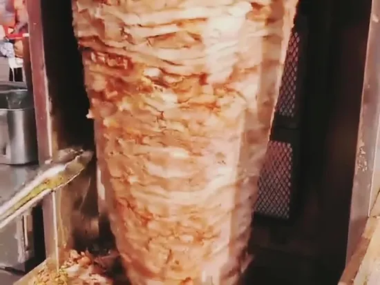 Middle East Electric Shawarma Kebab Roaster Machine with Three Burnes 