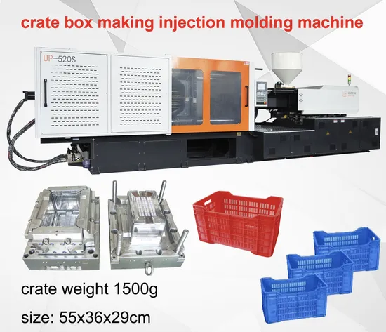 520 Ton Fruit Vegetable Basket Crates Horizontal Injection Molding Moulding Machine 