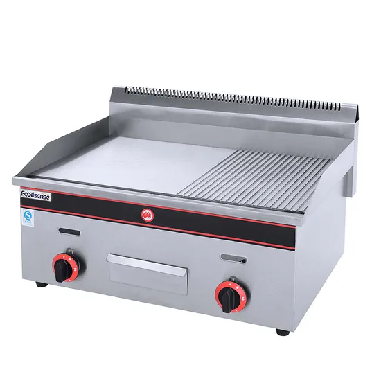 Kitchen equipment Gas Griddle Grill Table Top Griddle Burger Grill 