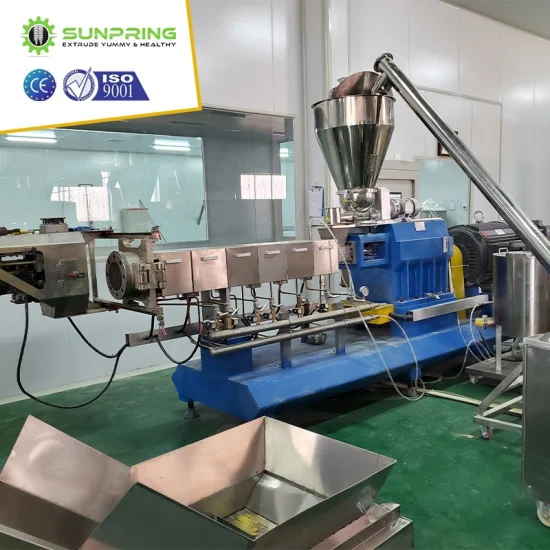 Twin Screw Cereal Rice Expanding Puffing Puffed Puff Corn Food Snack Making Processing Flavoring Machine Extruder Extrusion Equipment Machinery Production Line