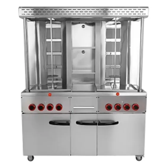 Commercial Gas Doner Kebab Grill Freestanding Chicken Shawarma Doner Machine 